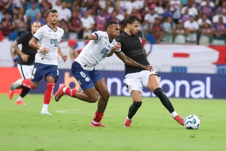 Na Fonte Nova, Bahia fica apenas no empate diante do Corinthians pelo Brasileirão