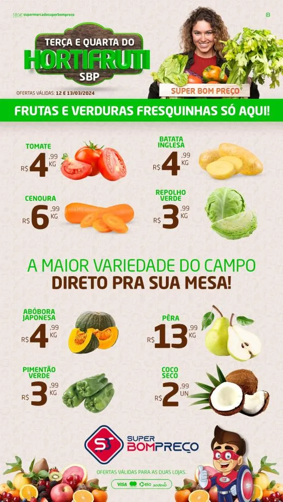 Confira as promoções no Supermercado Super Bom Preço em Brumado