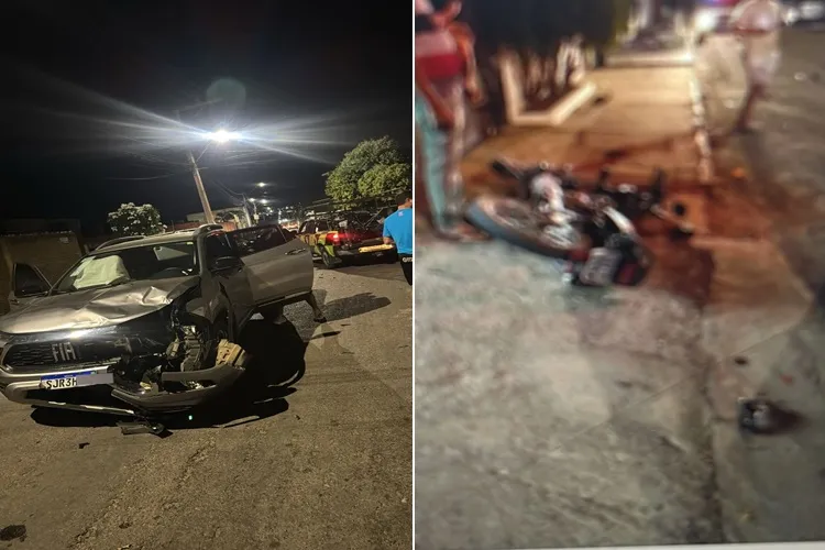 Guanambi: Passageira de motocicleta é arremessada para dentro de casa em acidente