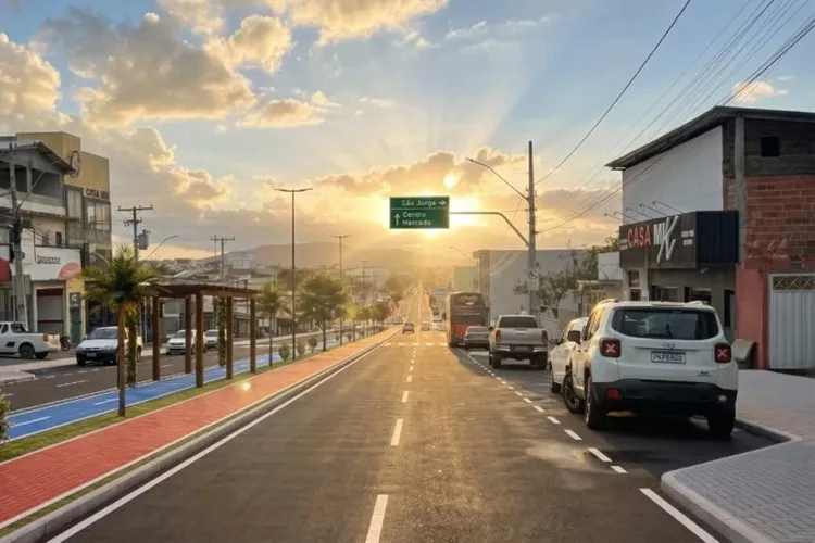 Com ciclovia e nova iluminação, começam as obras na Avenida Centenário em Brumado