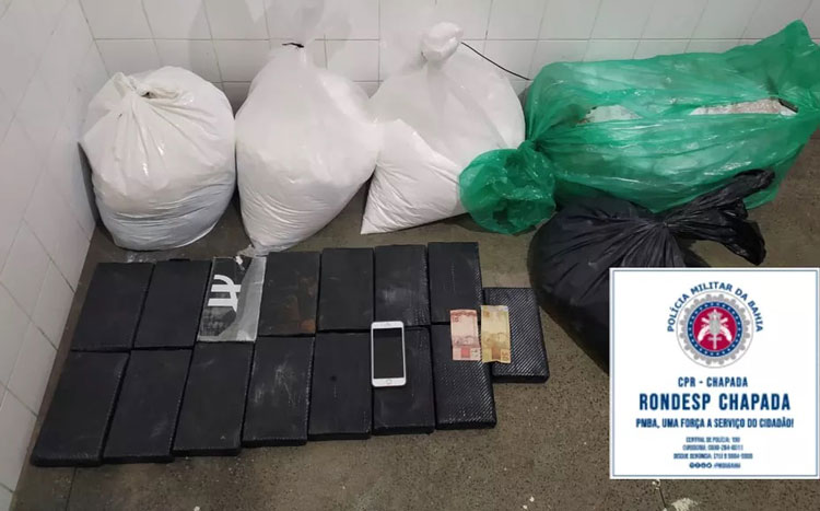 Suspeito é preso com 122 quilos de cocaína na Chapada Diamantina