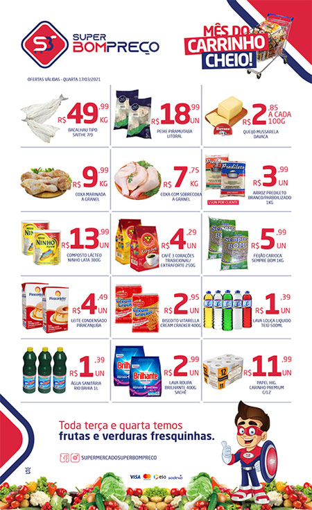 Conheça as promoções no Supermercado Super Bom Preço em Brumado