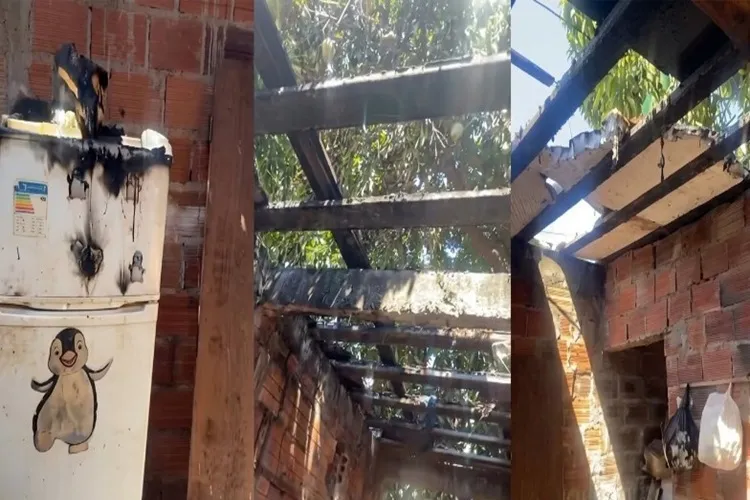 VÍDEO: Incêndio em casa provocado por fogos alerta para o perigo da seca prolongada em Brumado