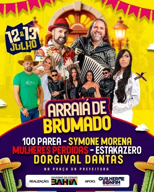 'Arraiá de Brumado' acontece nos dias 12 e 13 na Praça Coronel Zeca Leite