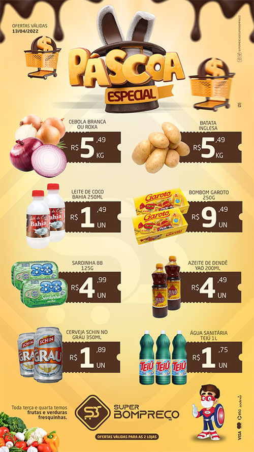 Confira as promoções no Supermercado Super Bom Preço em Brumado