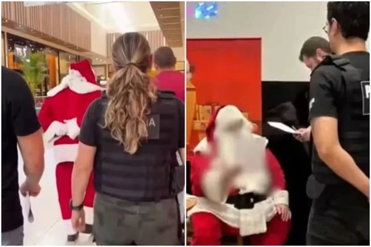 Papai Noel é preso por estupro enquanto trabalhava em shopping