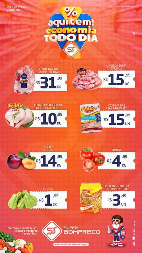 Confira as promoções no Supermercado Super Bom Preço em Brumado