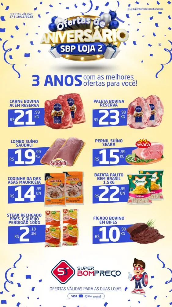 Confira as promoções no Supermercado Super Bom Preço em Brumado