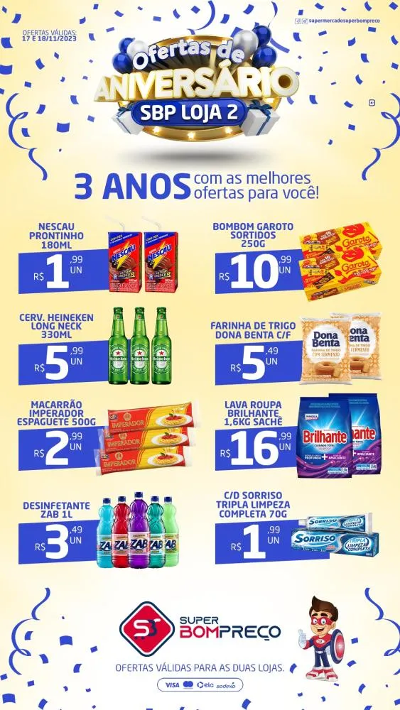 Confira as promoções no Supermercado Super Bom Preço em Brumado