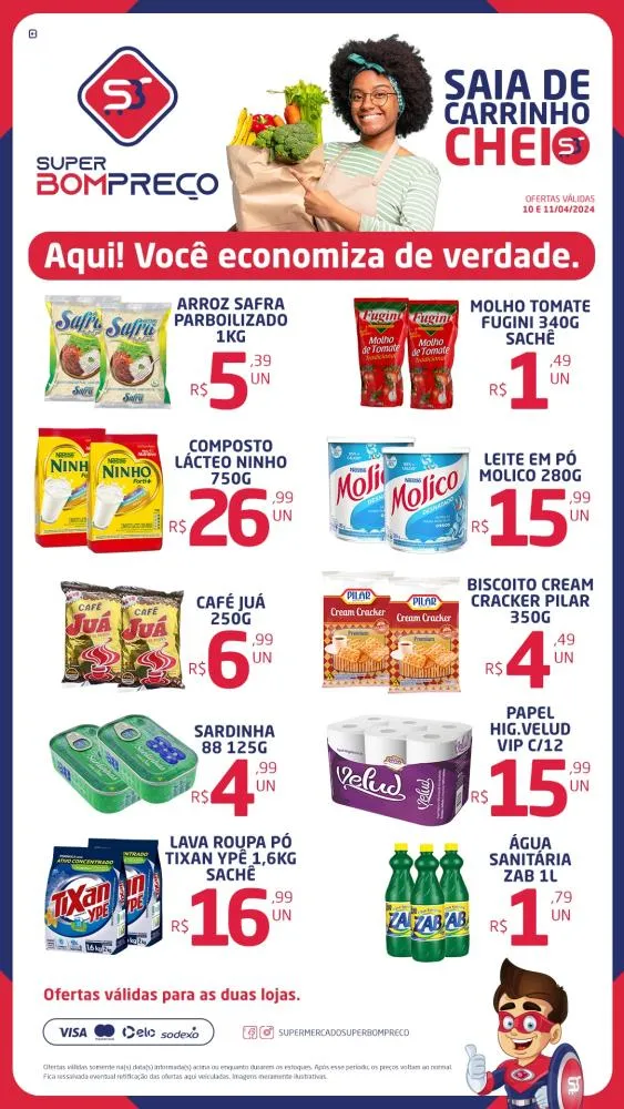Confira as promoções no Supermercado Super Bom Preço em Brumado