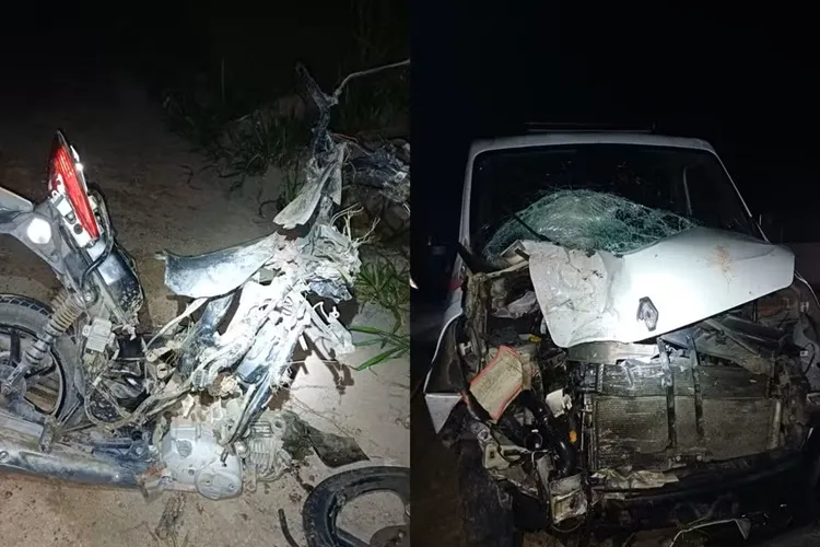 Batida entre motocicleta e ambulância deixa dois mortos em Porto Seguro