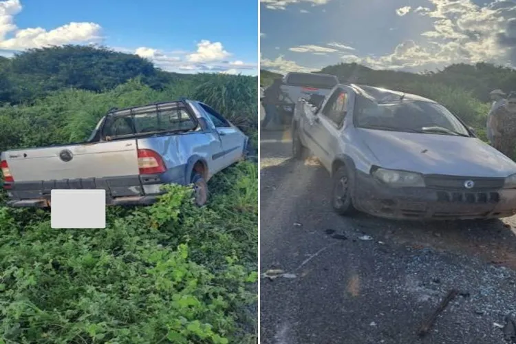 Palmas de Monte Alto: Adolescente fica ferido após pneu estourar e carro capotar na BR-030