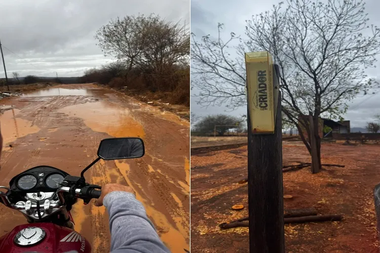 Temporal de 70 mm alaga várias ruas e enche algumas aguadas rurais em Brumado