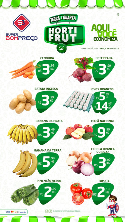 Confira as promoções no Supermercado Super Bom Preço em Brumado