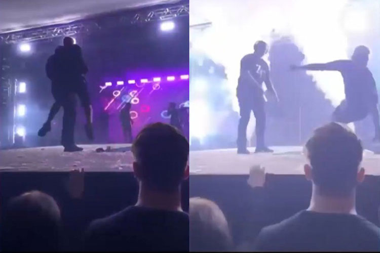 Fã do cantor Zé Felipe é empurrado de palco durante show na cidade de Barreiras