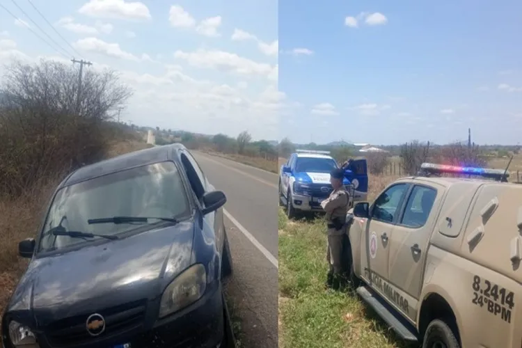 Tanhaçu: Carro suspeito de elo com homicídio é encontrado abandonado na BA-142