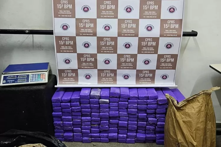 Polícia Militar apreende 150 quilos de drogas em Itabuna