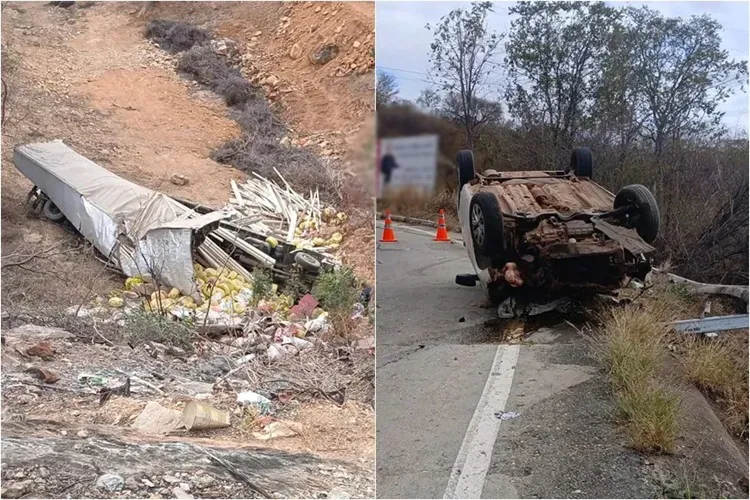 BA-148: Caminhoneiro morre após colidir de frente com carro na Serra das Almas