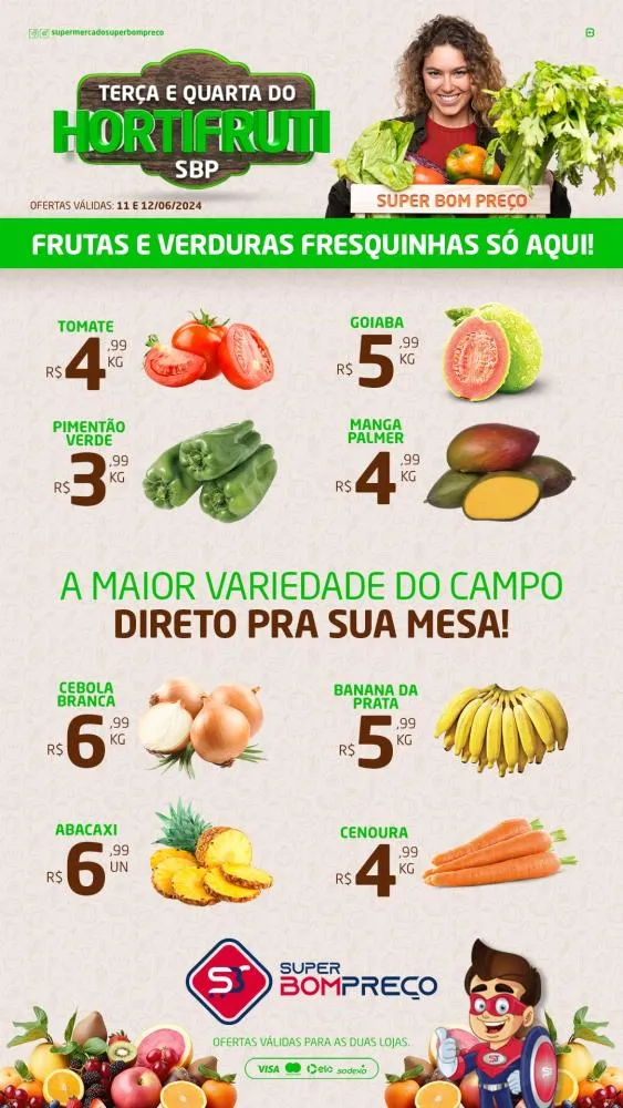 Confira as promoções no Supermercado Super Bom Preço em Brumado