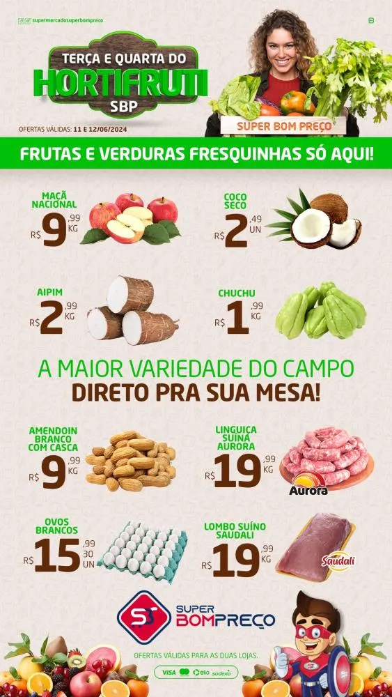 Confira as promoções no Supermercado Super Bom Preço em Brumado