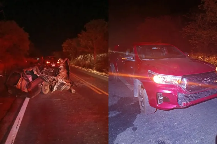VÍDEO: Carros colidem na BR-030 e terceiro veículo foge do local em Palmas de Monte Alto