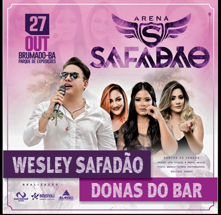 Arena Safadão será realizada dia 27 de outubro em Brumado