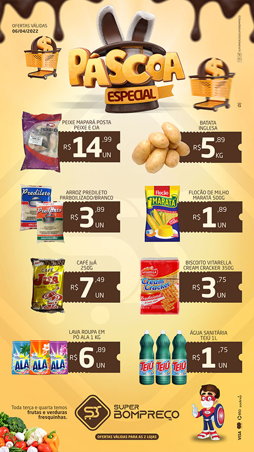 Confira as promoções no Supermercado Super Bom Preço em Brumado