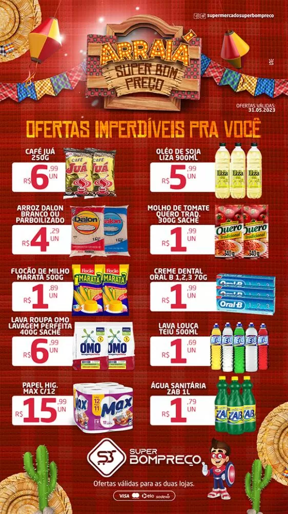 Confira as promoções no Supermercado Super Bom Preço em Brumado
