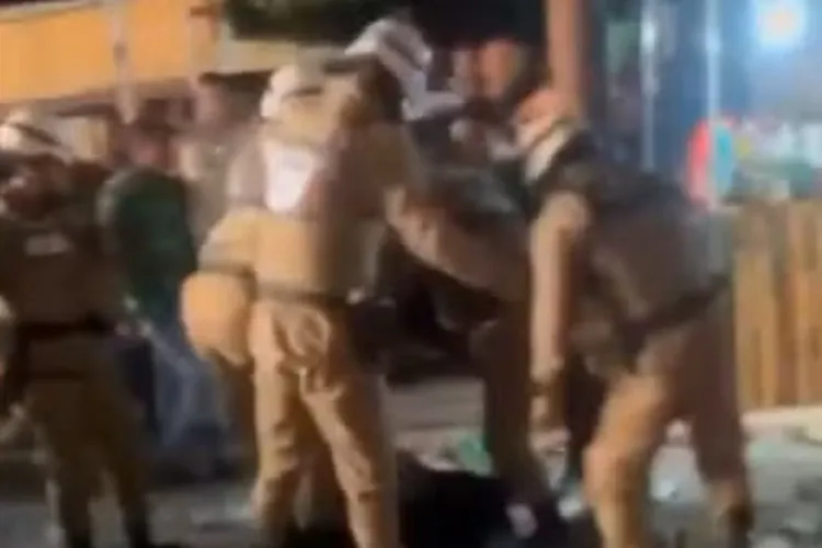 Homem é agredido com socos e chutes por pms durante festa junina em Érico Cardoso