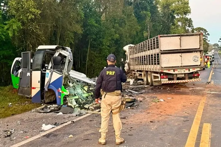 Tragédia no Paraná: Colisão entre carreta e micro-ônibus deixa 23 mortos na BR-373