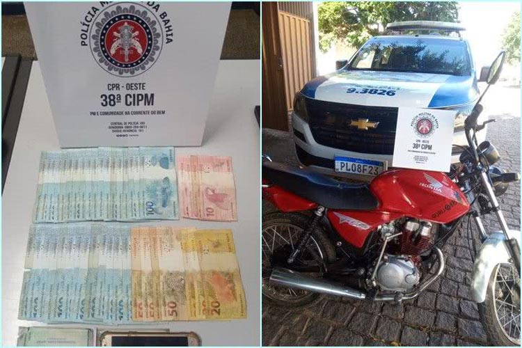 Riacho de Santana: Adolescente é apreendido suspeito de furtar R$ 8 mil