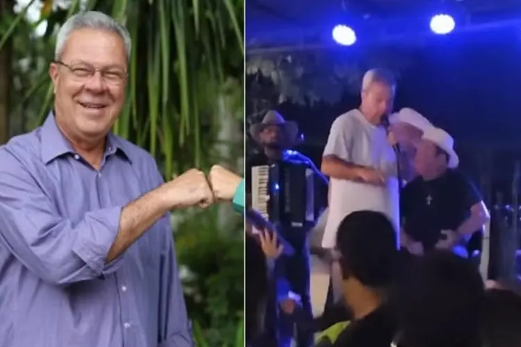 Com sinais de embriaguez, prefeito de Cantagalo manda eleitores 'irem à merda'