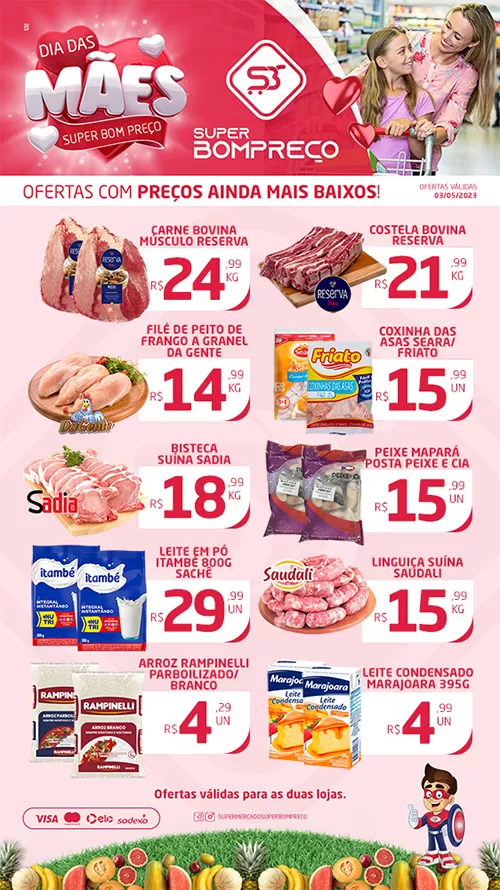 Confira as promoções no Supermercado Super Bom Preço em Brumado