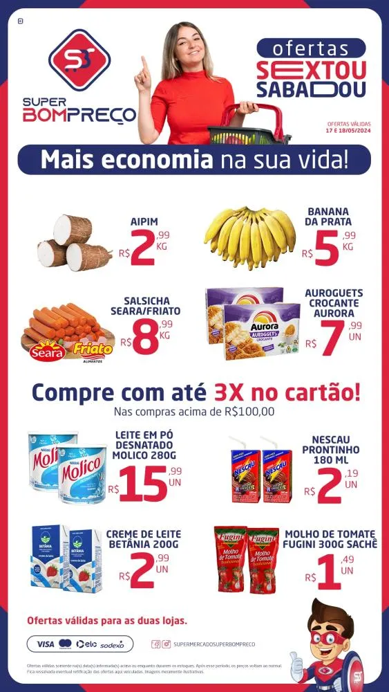 Confira as promoções no Supermercado Super Bom Preço em Brumado