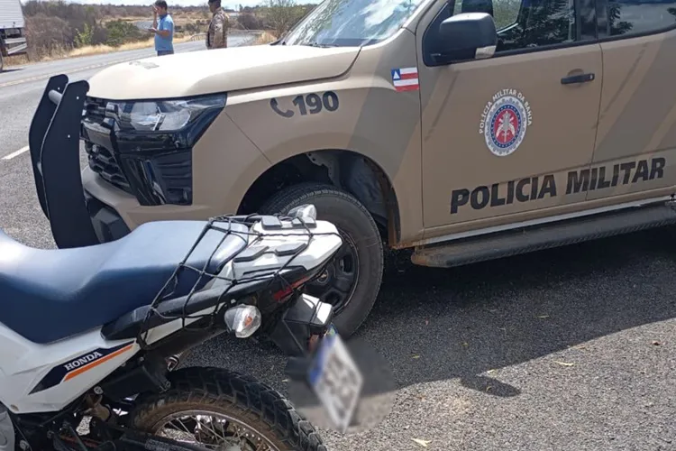 4ª CIPM apreende moto com suspeita de adulteração em Ibipitanga