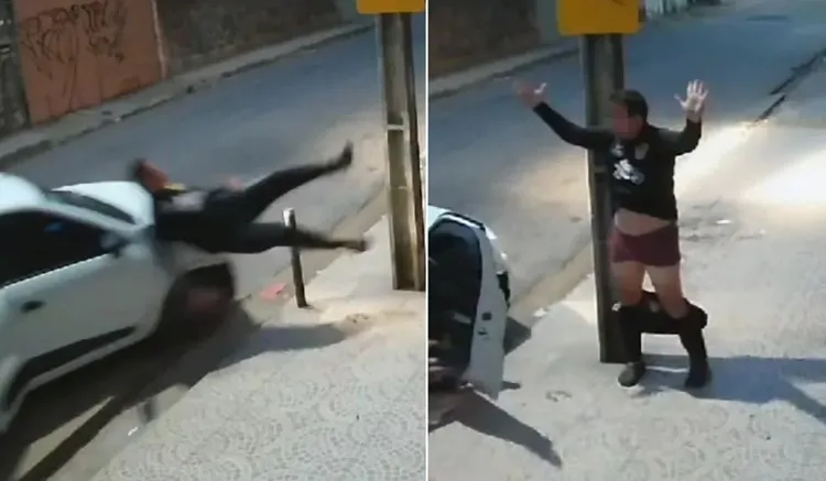Em 1 h, homem é roubado 2 vezes, atropelado e deixado só de cueca em Fortaleza