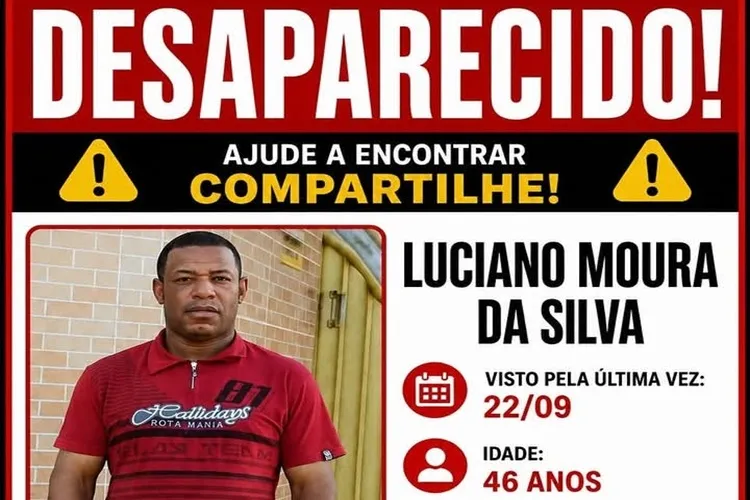Família faz apelo para encontrar homem desaparecido há mais de 30 dias em Barra da Estiva