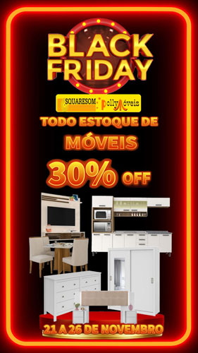 Squaresom com descontos nas linhas de móveis, eletrodomésticos e eletrônicos