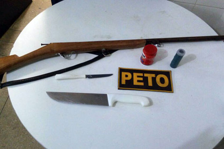 Brumado: Homem é preso em flagrante no Distrito de Cristalândia acusado de agredir a mulher