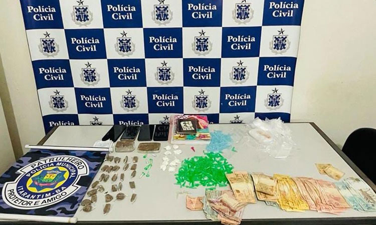 Casal é preso em flagrante suspeito de tráfico de drogas no sul da Bahia