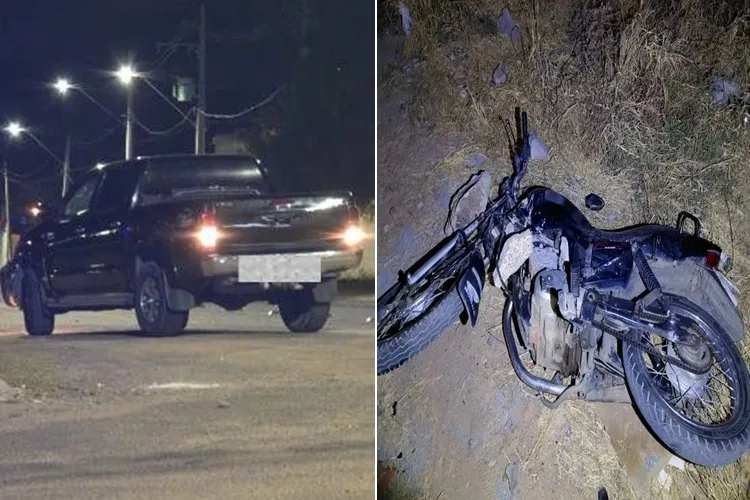 Acidente entre Hilux e moto em Guanambi termina em agressão e apedrejamento