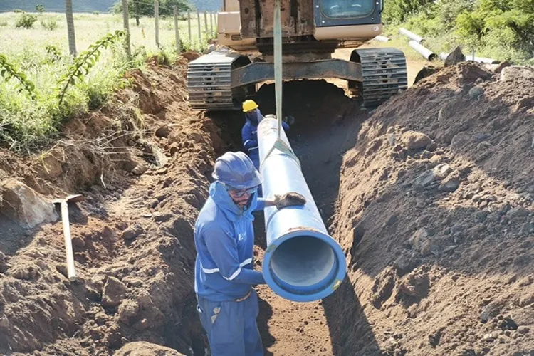Com aporte de R$ 22 milhões, obra da Embasa avança para garantir segurança hídrica em Tanhaçu