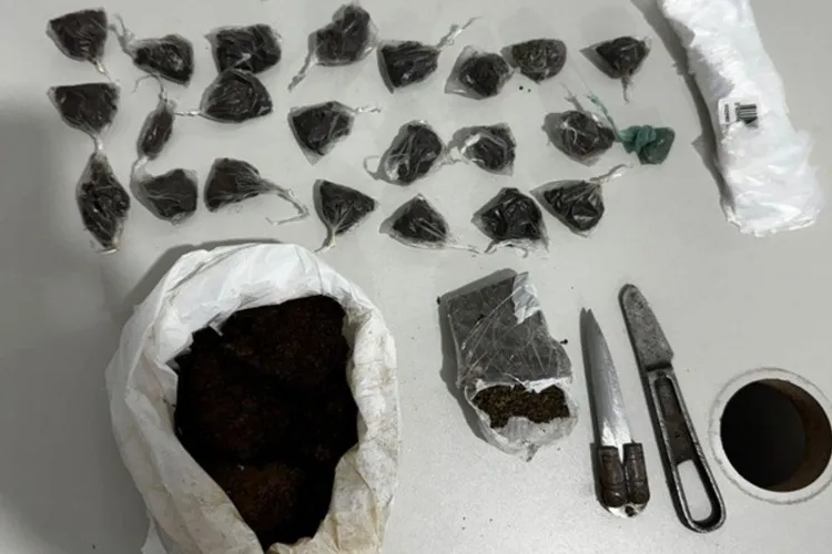 80ª CIPM prende homem por tráfico de drogas em Ribeirão do Largo