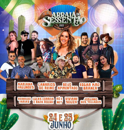 Malhada de Pedras já no clima junino para o Arraiá do Sessentão nos dias 24 e 25 de junho