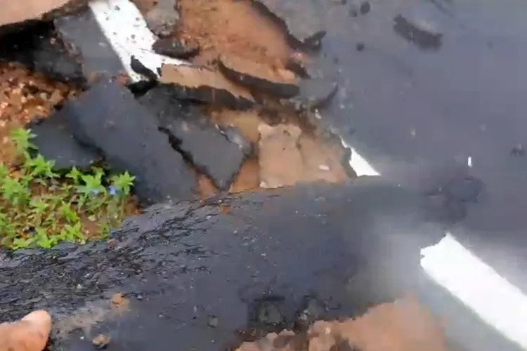 Brumado: Asfalto de R$ 30 milhões não resiste e passa por reparos antes da inauguração