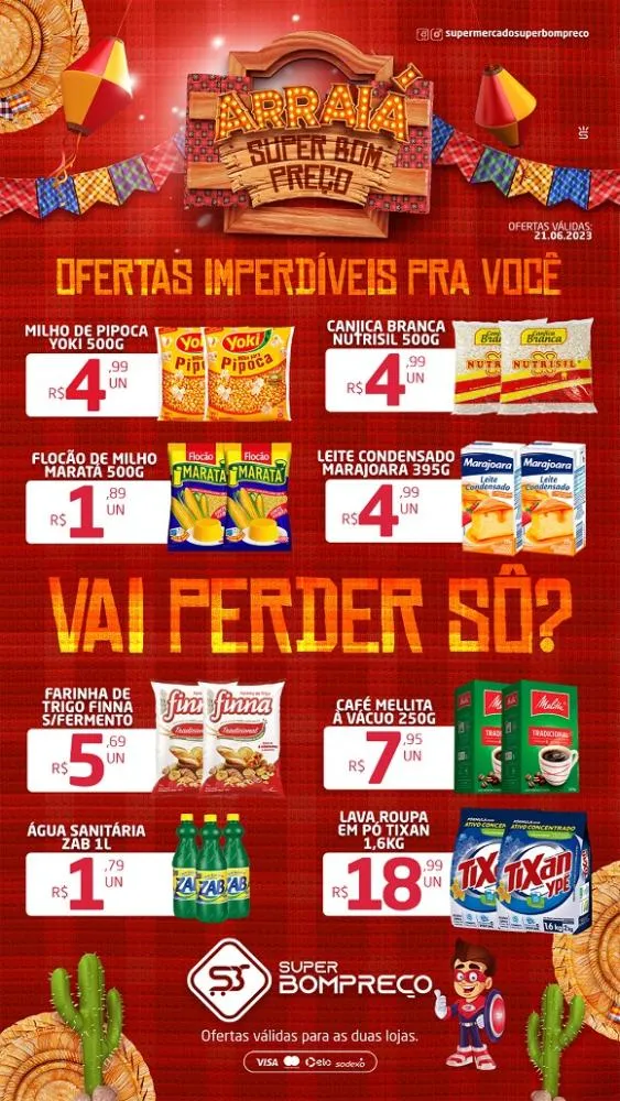 Confira as promoções no Supermercado Super Bom Preço em Brumado