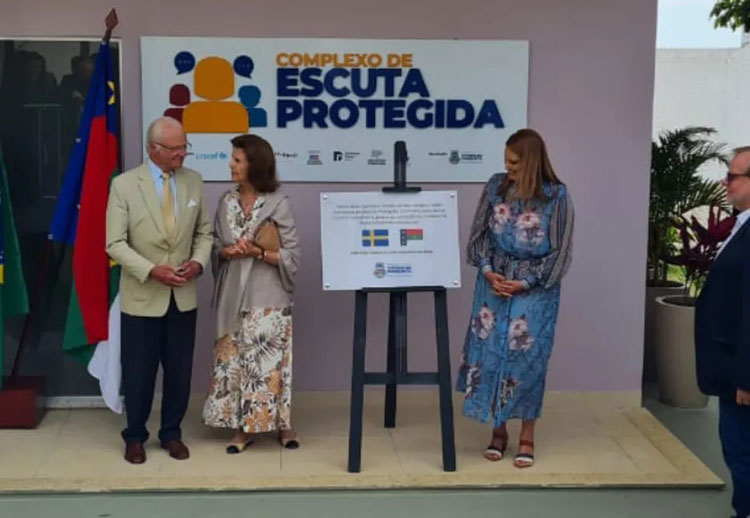 Rainha e rei da Suécia visitam cidade de Vitória da Conquista
