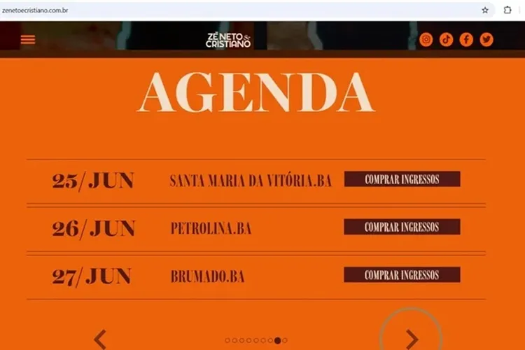 Prefeitura desmente dupla Zé Neto & Cristiano sobre show no São de Pedro em Brumado