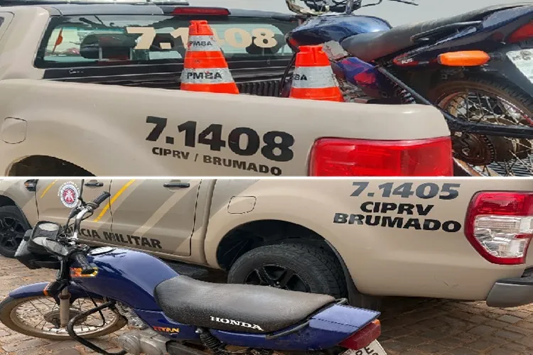 Motocicletas com irregularidades são apreendidas em Brumado e Dom Basílio