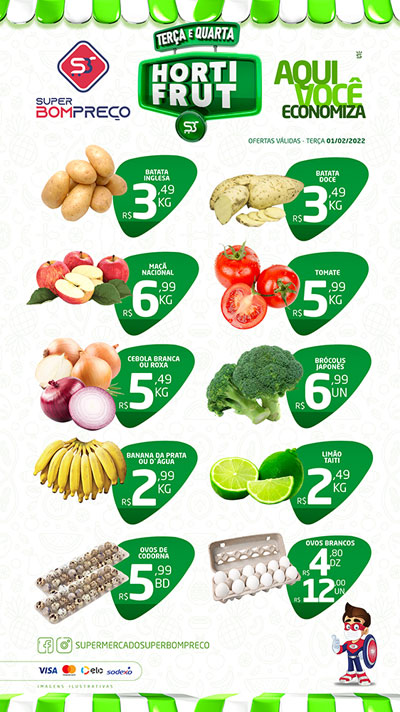 'Terça Verde': Confira as promoções no Supermercado Super Bom Preço em Brumado